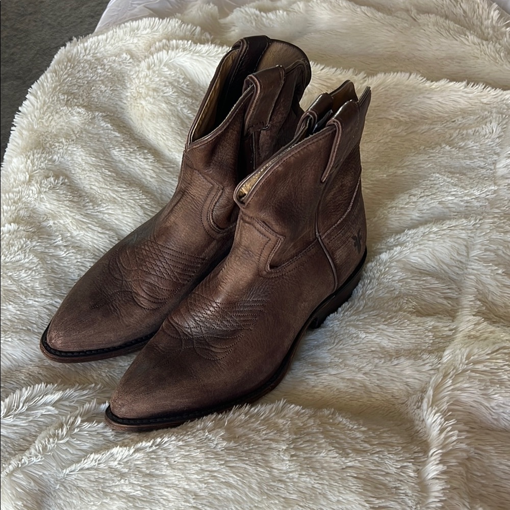 Frye Billy Leather Western Boots 8.5 - Picture 2 of 8